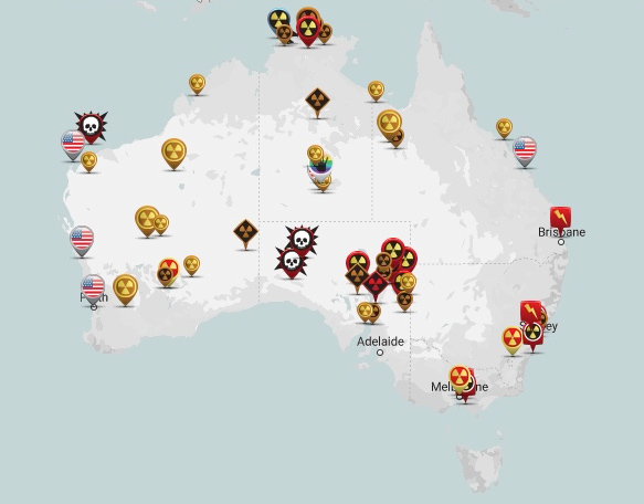 Australian Nuclear and Uranium Map
